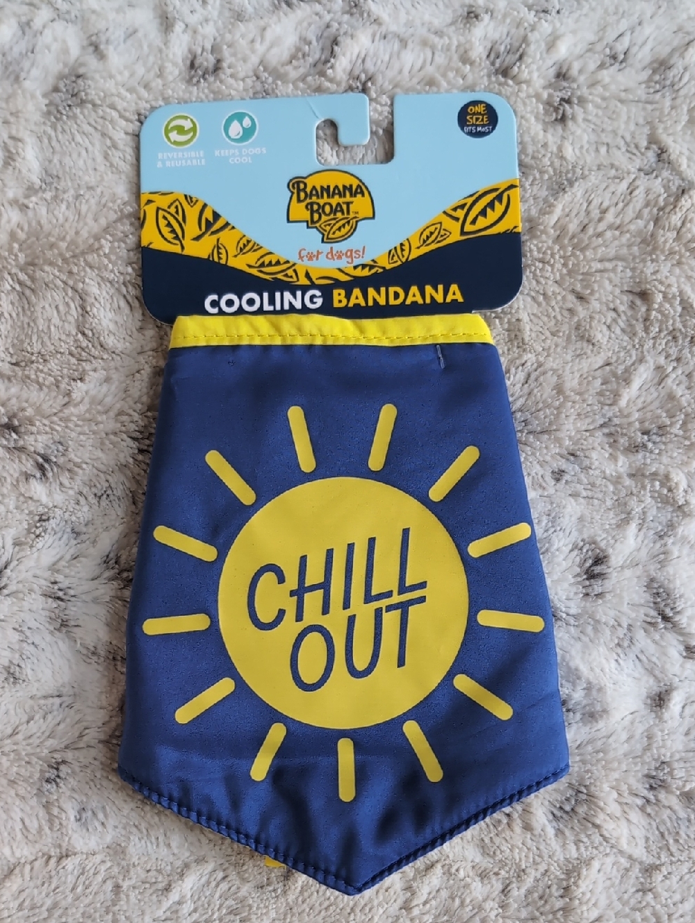 Banana Boat Dog Cooling Chill Out Bandana